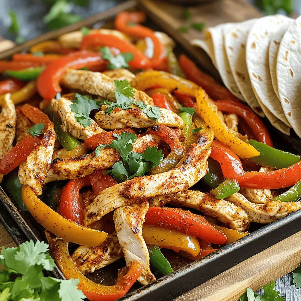 Easy Sheet Pan Chicken Fajitas Tasty Family Meal