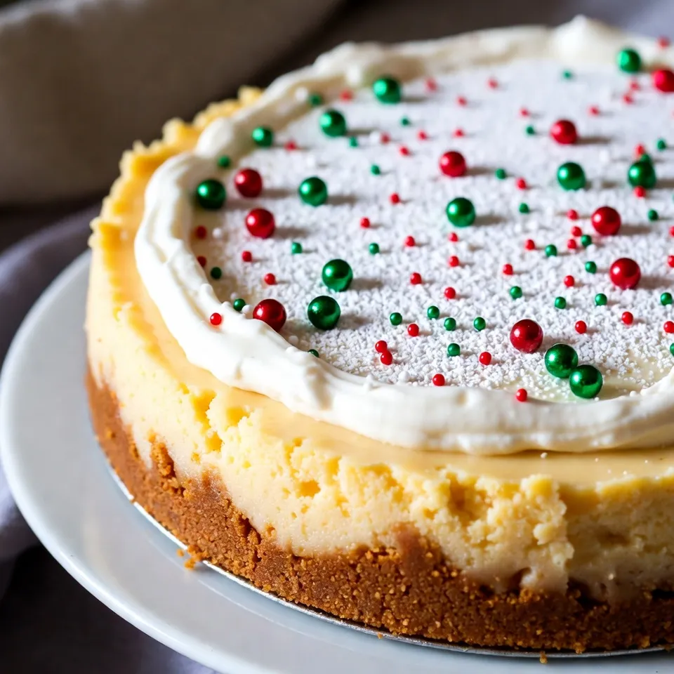 Christmas Sugar Cookie Cheesecake Irresistible Delight