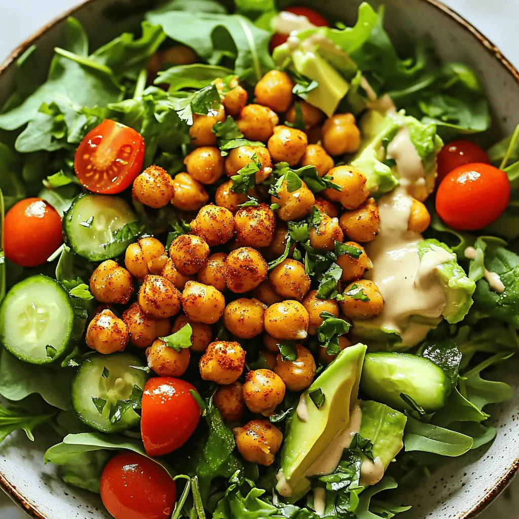 Crispy Chickpea Salad Simple and Healthy Choice