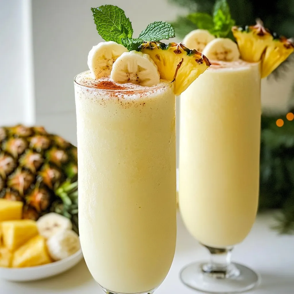 Eggnog Piña Colada Delightful Holiday Drink Recipe