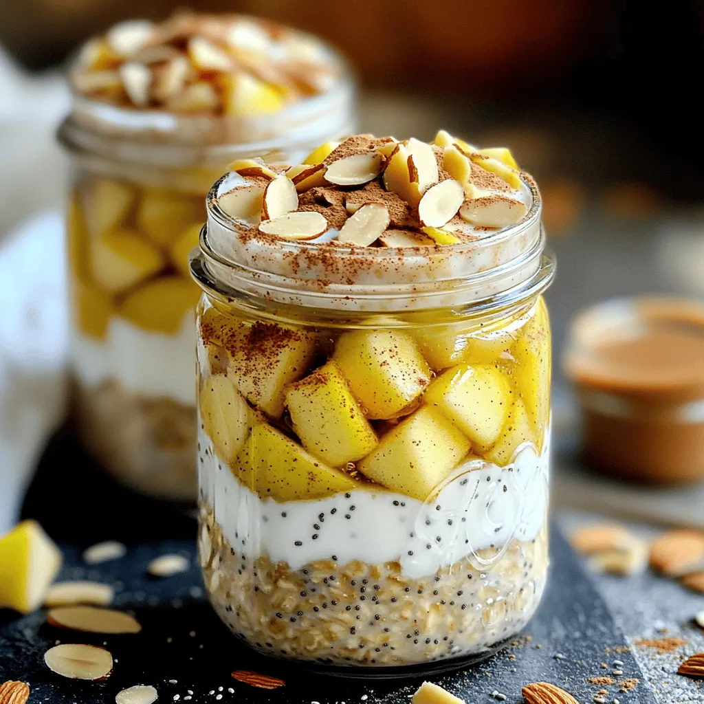 Apple Cinnamon Overnight Oats Healthy Breakfast Choice