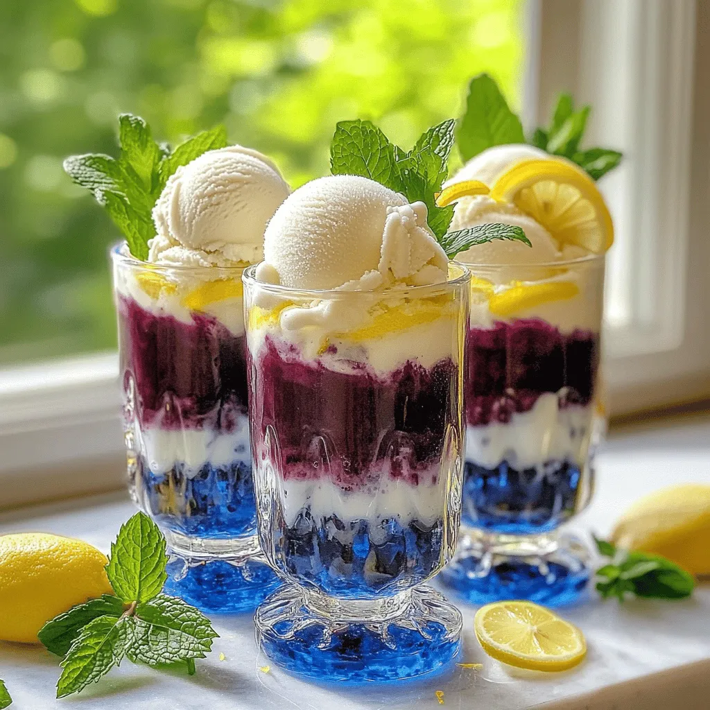 Blueberry Lemonade Float Refreshing Summer Delight