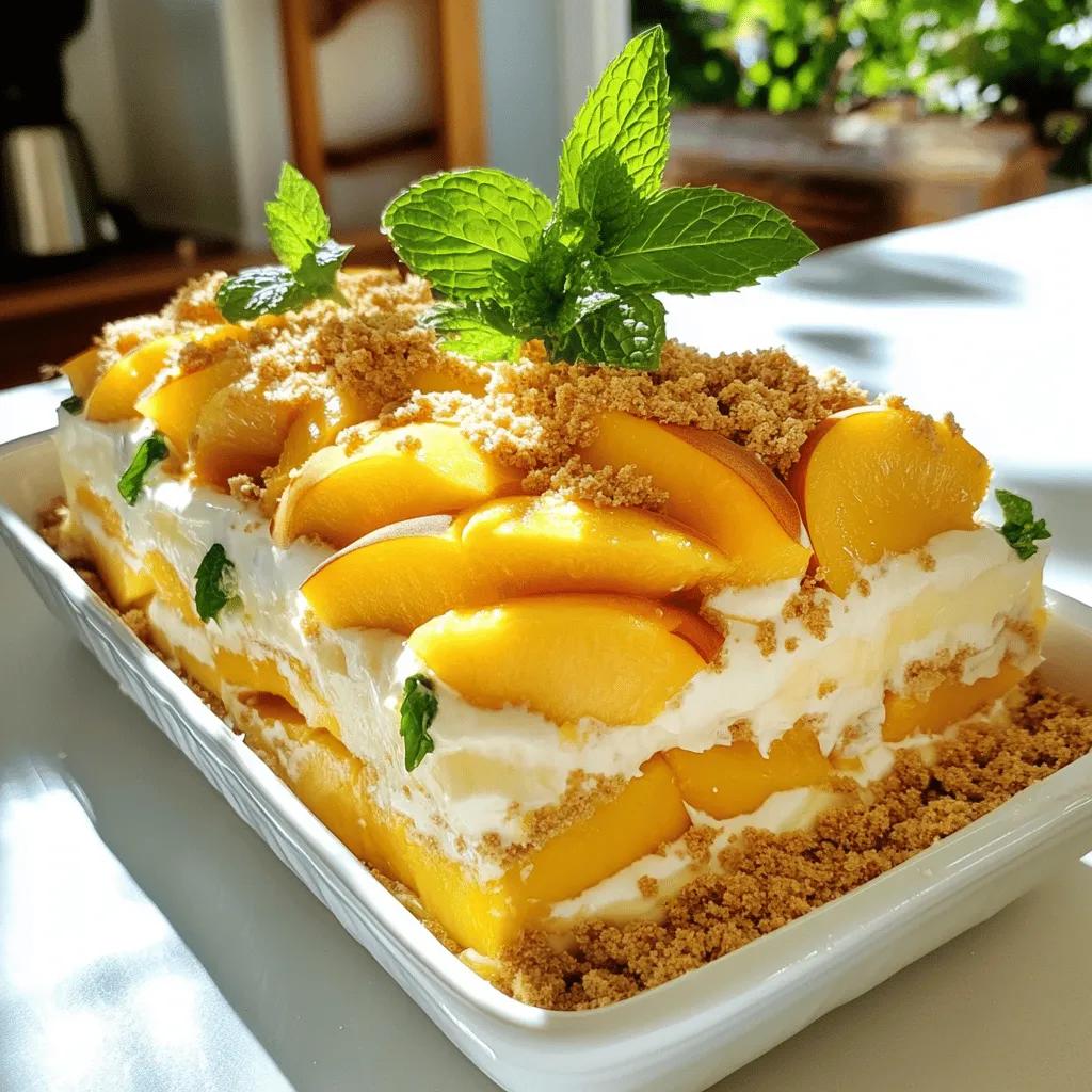 No-Bake Peach Icebox Cake Delightful Summer Dessert