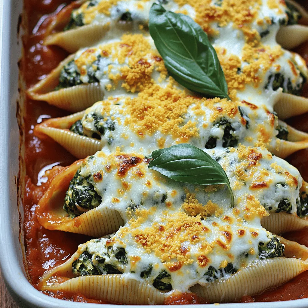 Cheesy Spinach Stuffed Shells Tasty and Comforting Meal