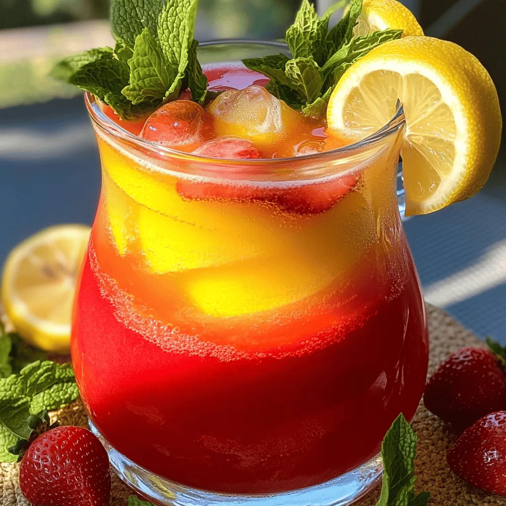 Homemade Strawberry Lemonade Refreshing Summer Drink