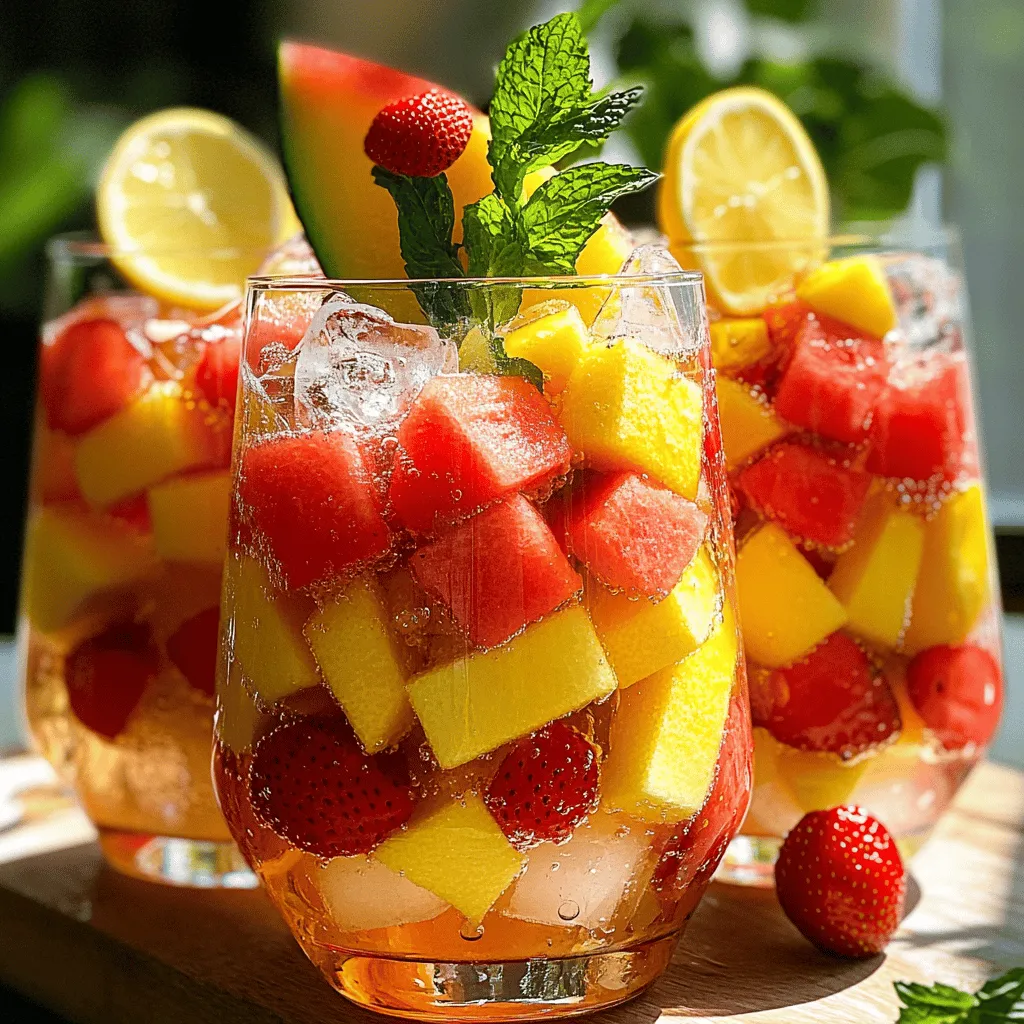 Homemade Hwachae Korean Punch Refreshing Summer Drink