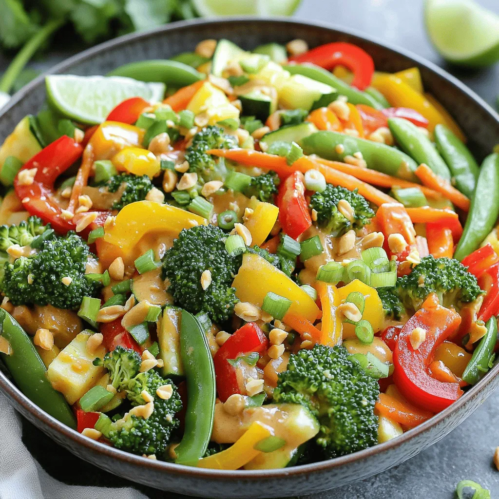 Vegetable Stir-Fry with Peanut Sauce Healthy Delight