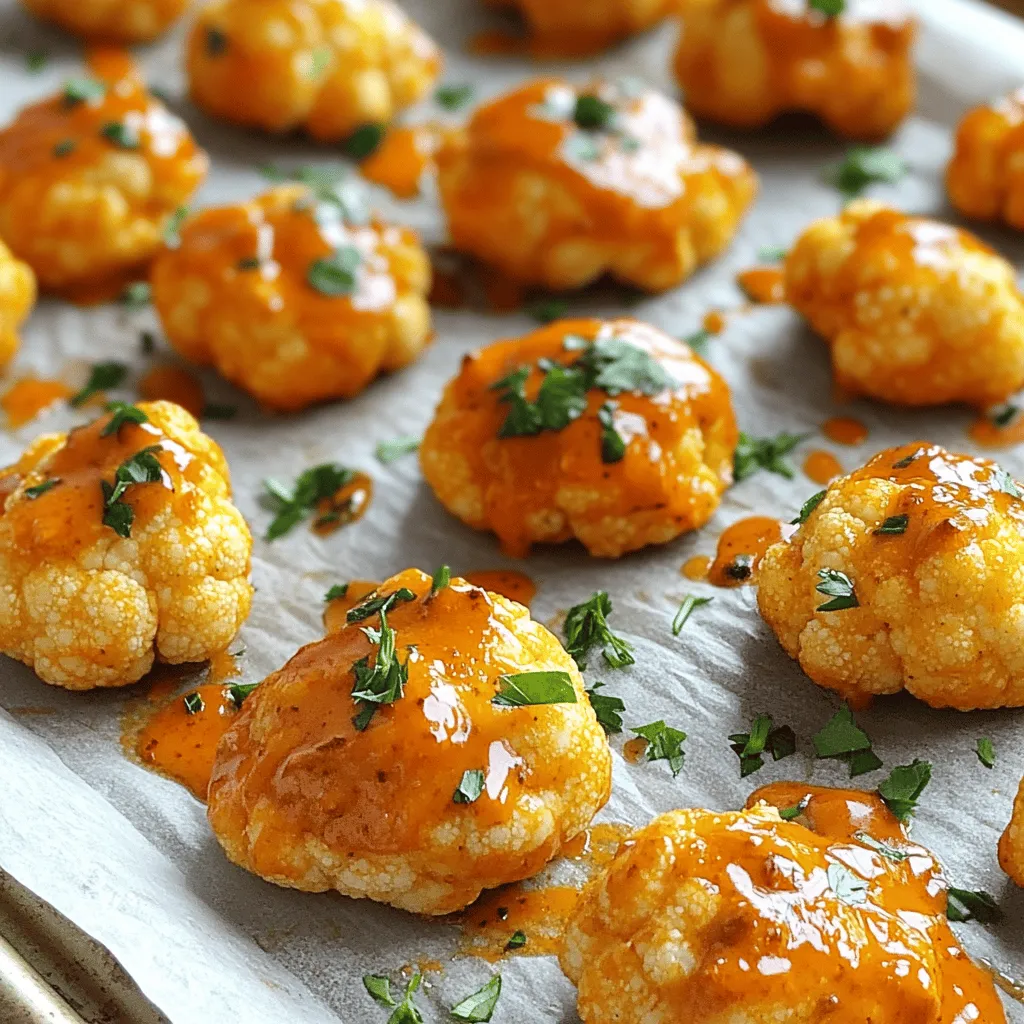 Buffalo Cauliflower Bites Crispy and Flavorful Snack