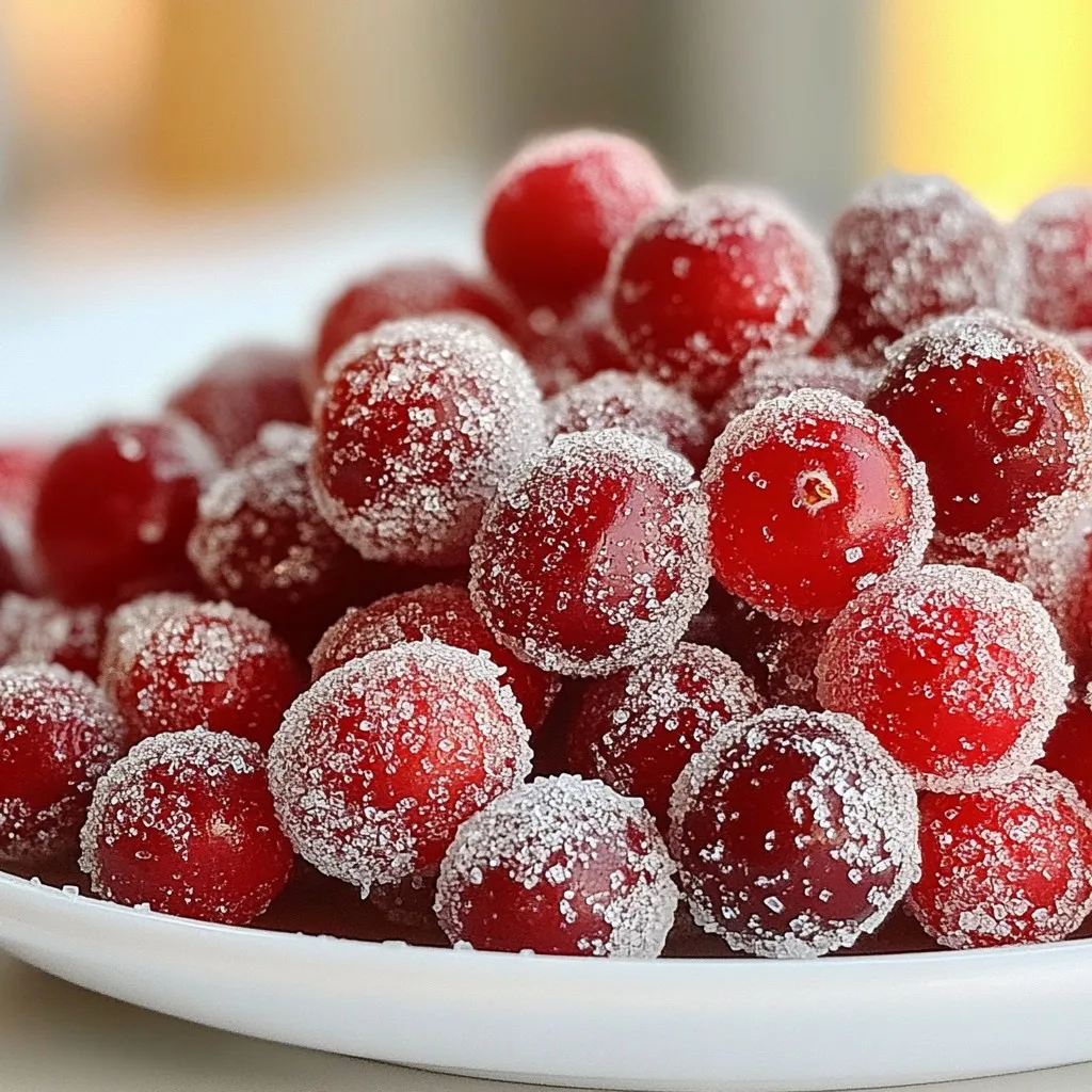 Sugared Cranberries Delightful Holiday Treat Recipe