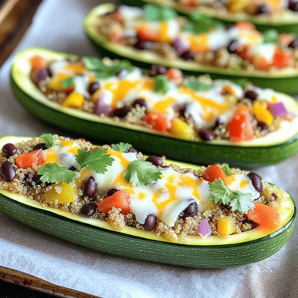 Stuffed Zucchini Boats Flavorful and Healthy Meal