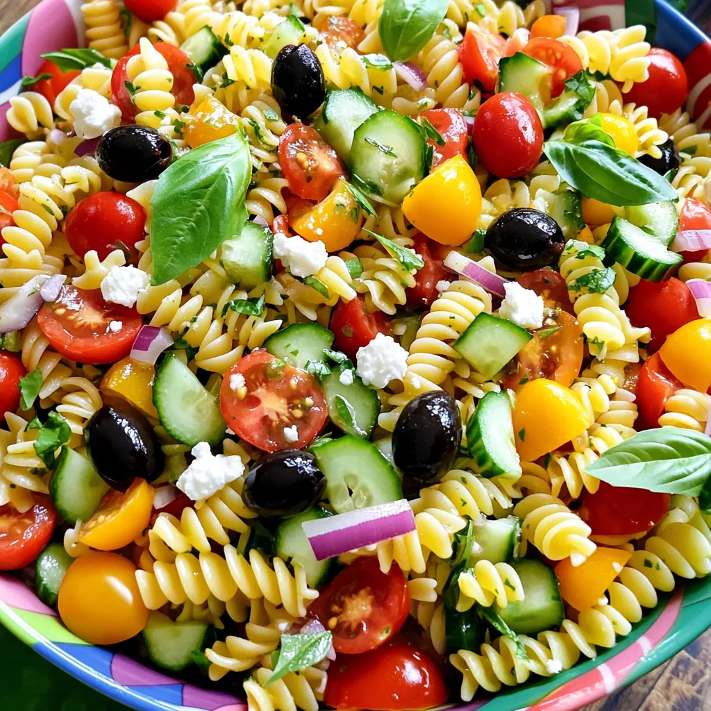 Quick Italian Pasta Salad Fresh and Flavorful Dish