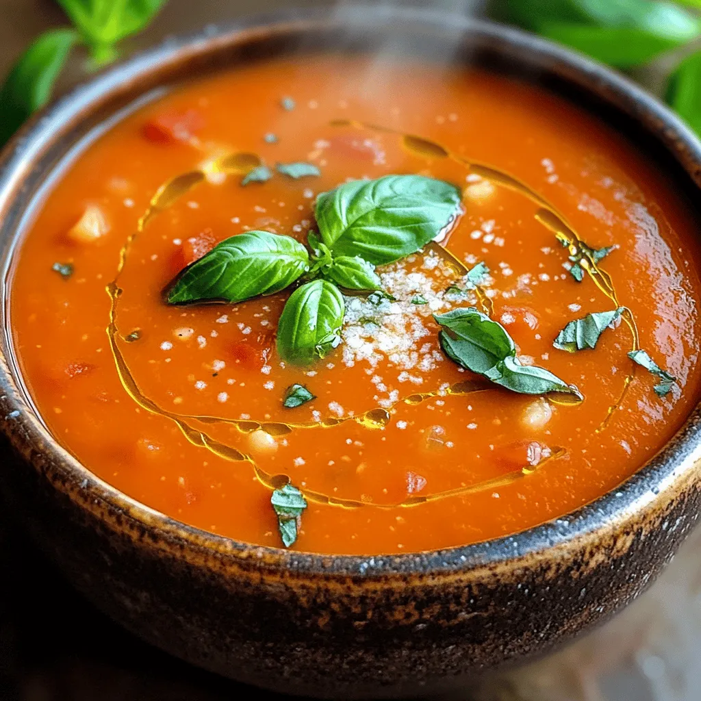 Creamy Tomato Basil Soup Comforting and Simple Recipe