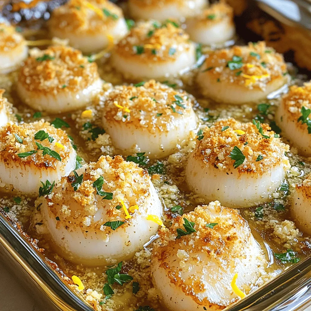 Garlic Butter Baked Scallops Savory and Simple Dish