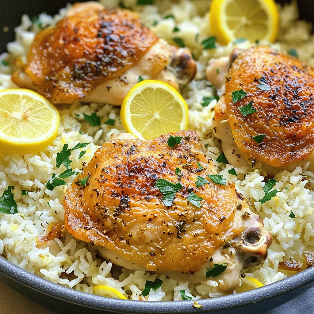 One-Pan Lemon Herb Chicken and Rice Delight