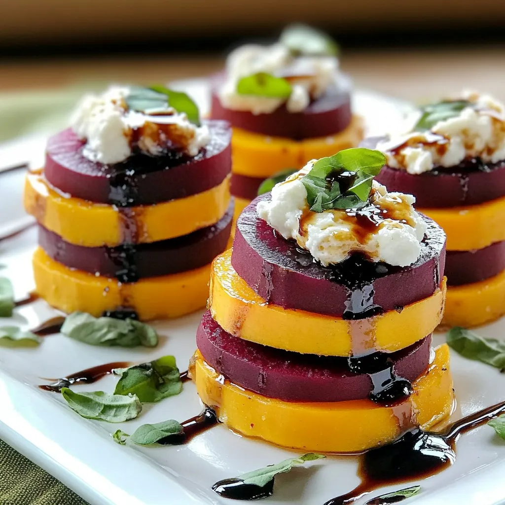 Sweet Potato Beet Stacks Healthy and Flavorful Delight