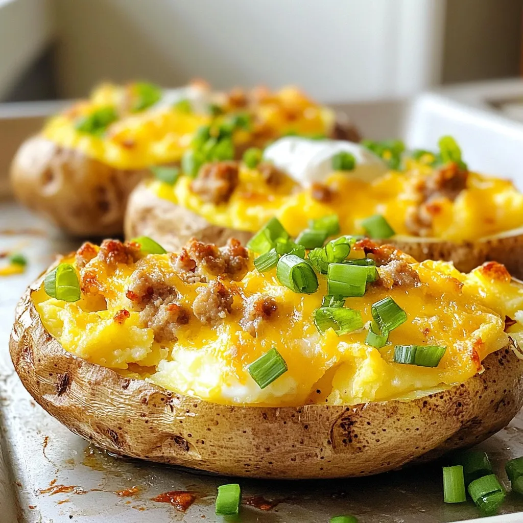 Twice Baked Breakfast Potatoes Comforting Morning Dish