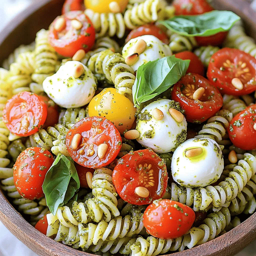 Pesto Caprese Pasta Salad Delicious and Simple Dish