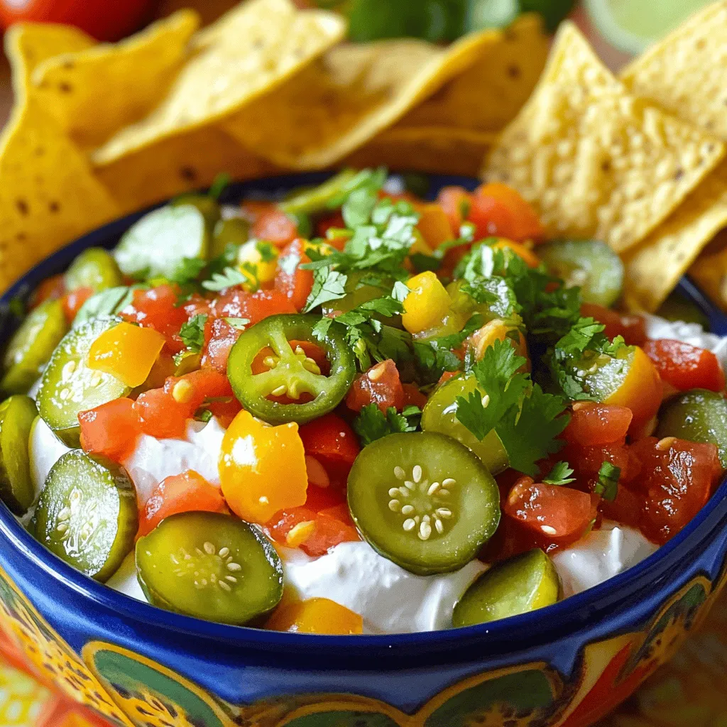 Pickle de Gallo Pico Dip Flavor-Packed Delight