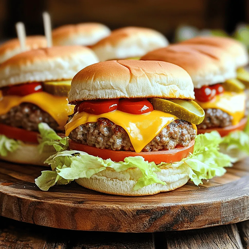 Cheeseburger Game Day Sliders Tasty and Fun Treat