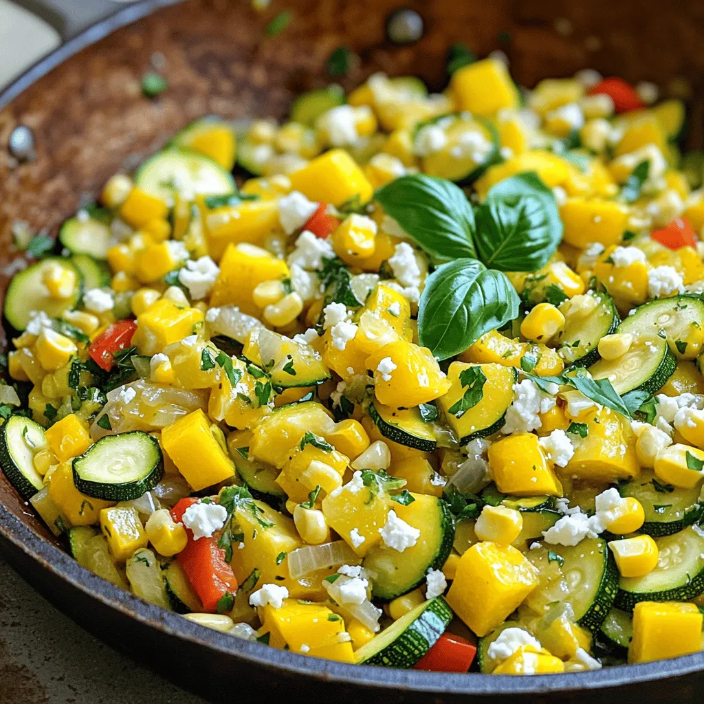 Squash and Corn Summer Skillet Flavorful Vegetable Dish