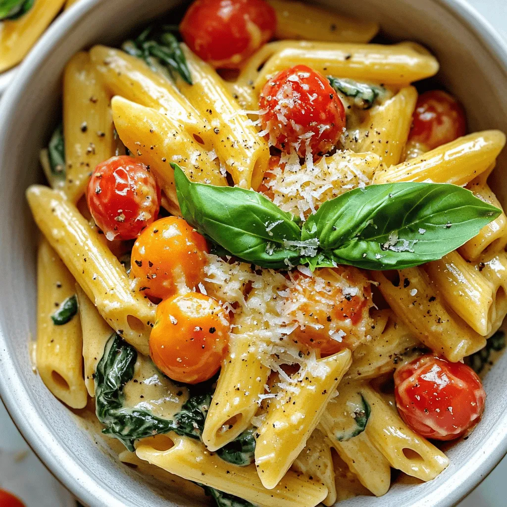 One-Pot Creamy Tuscan Pasta Flavorful Dinner Delight