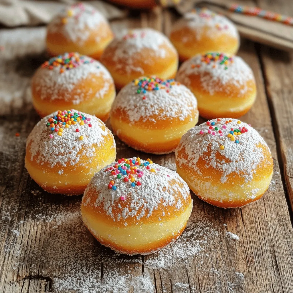 Cream Soda Donut Holes Irresistible Sweet Treat