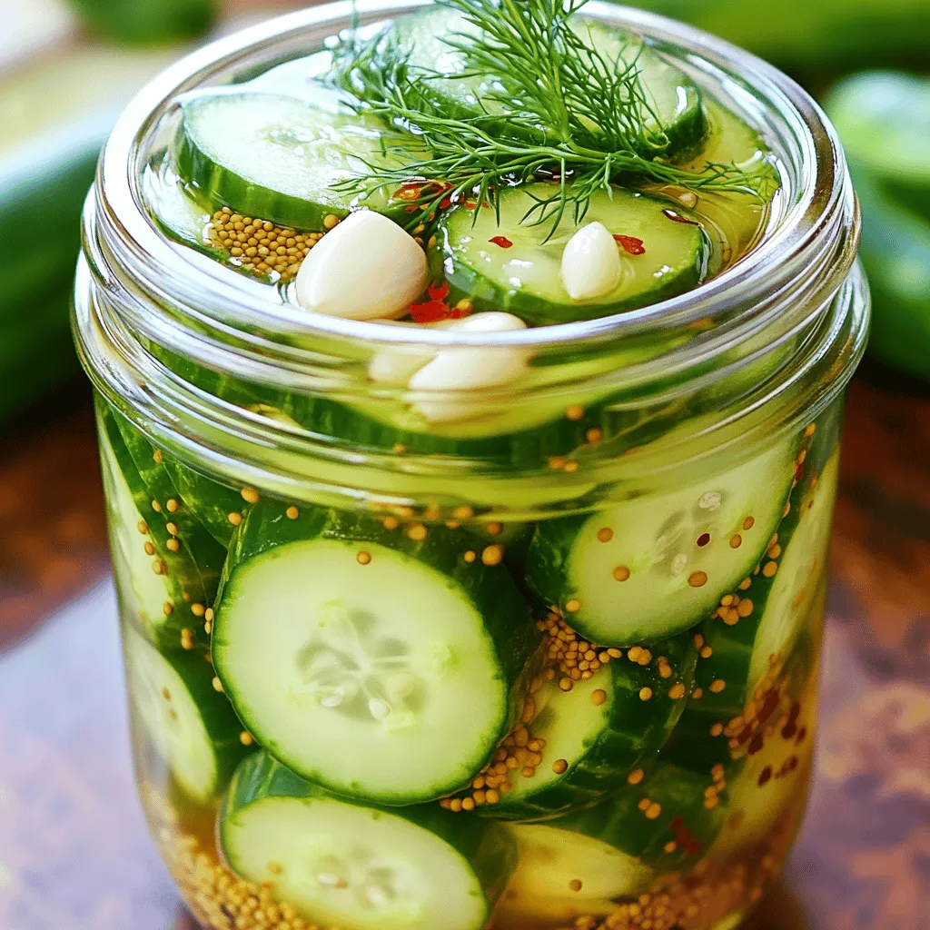 Quick Refrigerator Pickles Easy and Flavorful Recipe