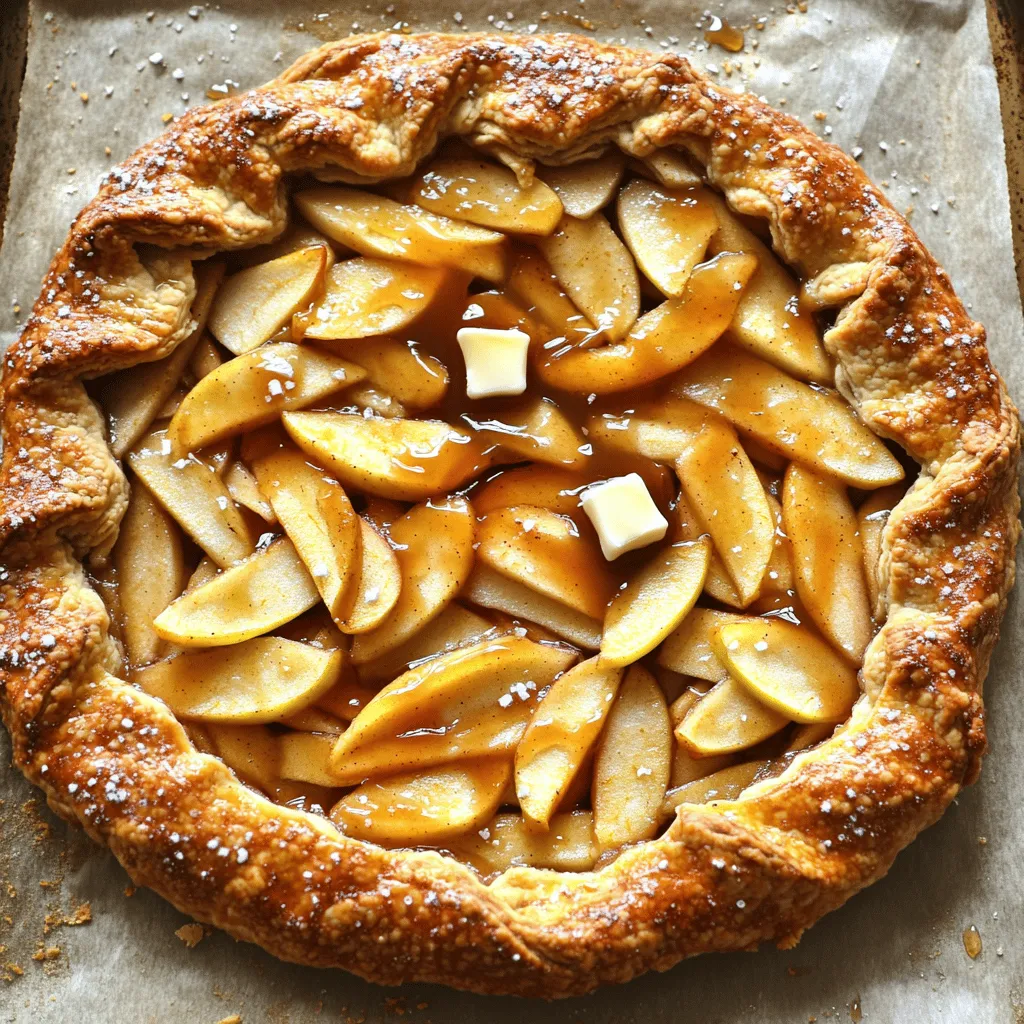 Warm Salted Caramel Apple Galette Savory Delight