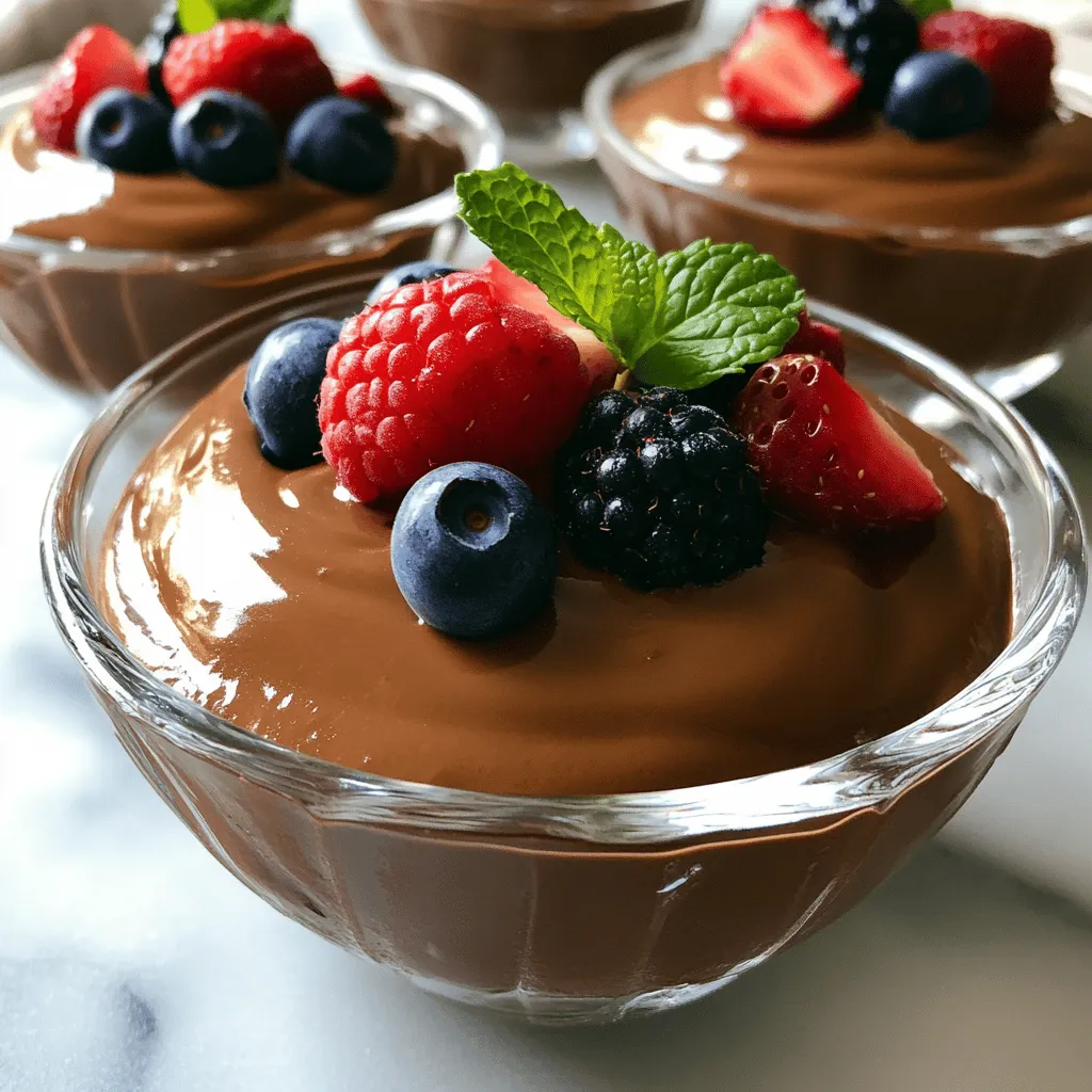 Vegan Chocolate Avocado Pudding Rich and Creamy Treat