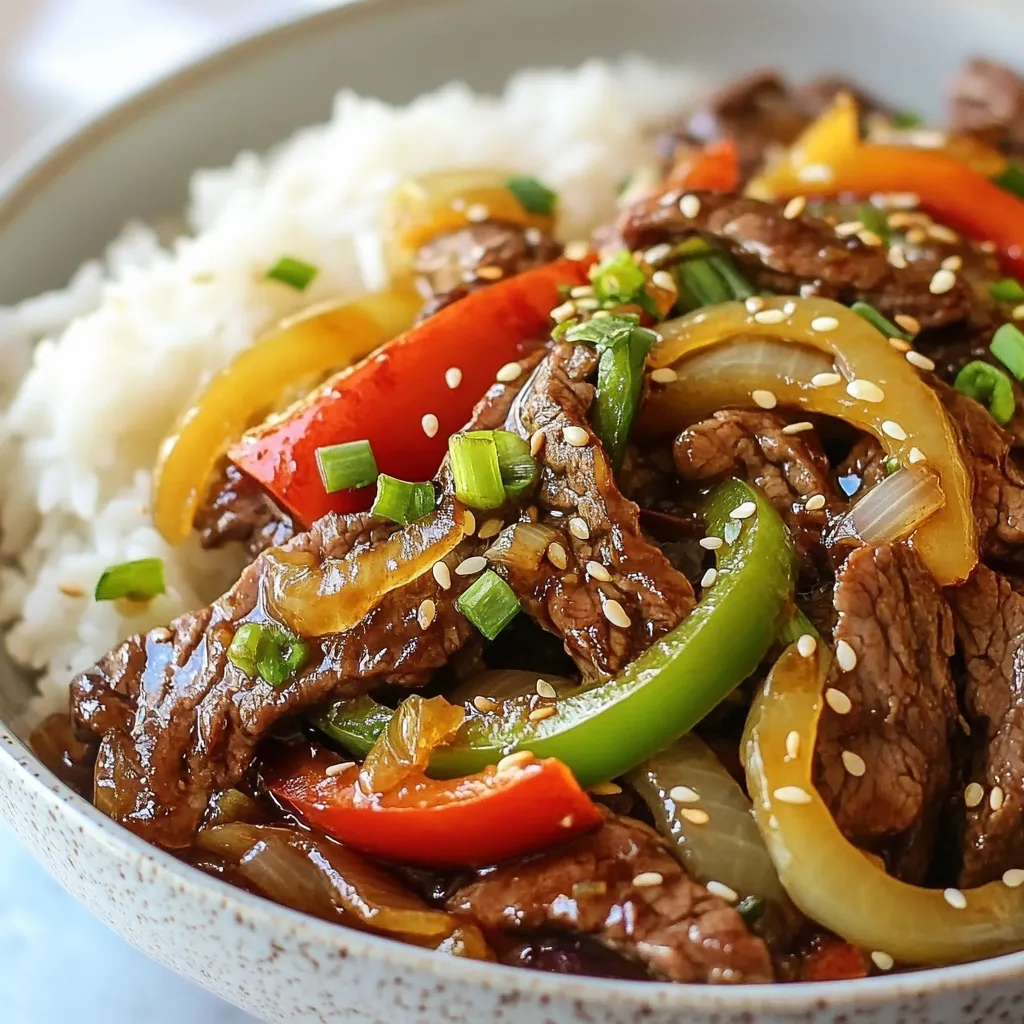 Chinese Pepper Steak with Onions Flavorful Stir-Fry