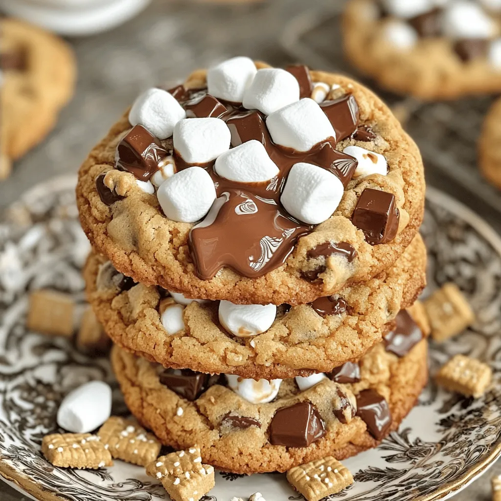 Brown Butter S&#8217;mores Cookies Irresistible Treat Recipe