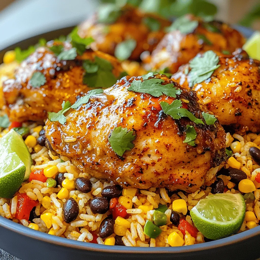 Savory Caribbean Jerk Chicken and Rice Delight