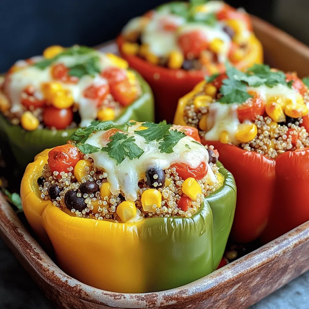 Stuffed Bell Peppers with Quinoa Flavorful Delight