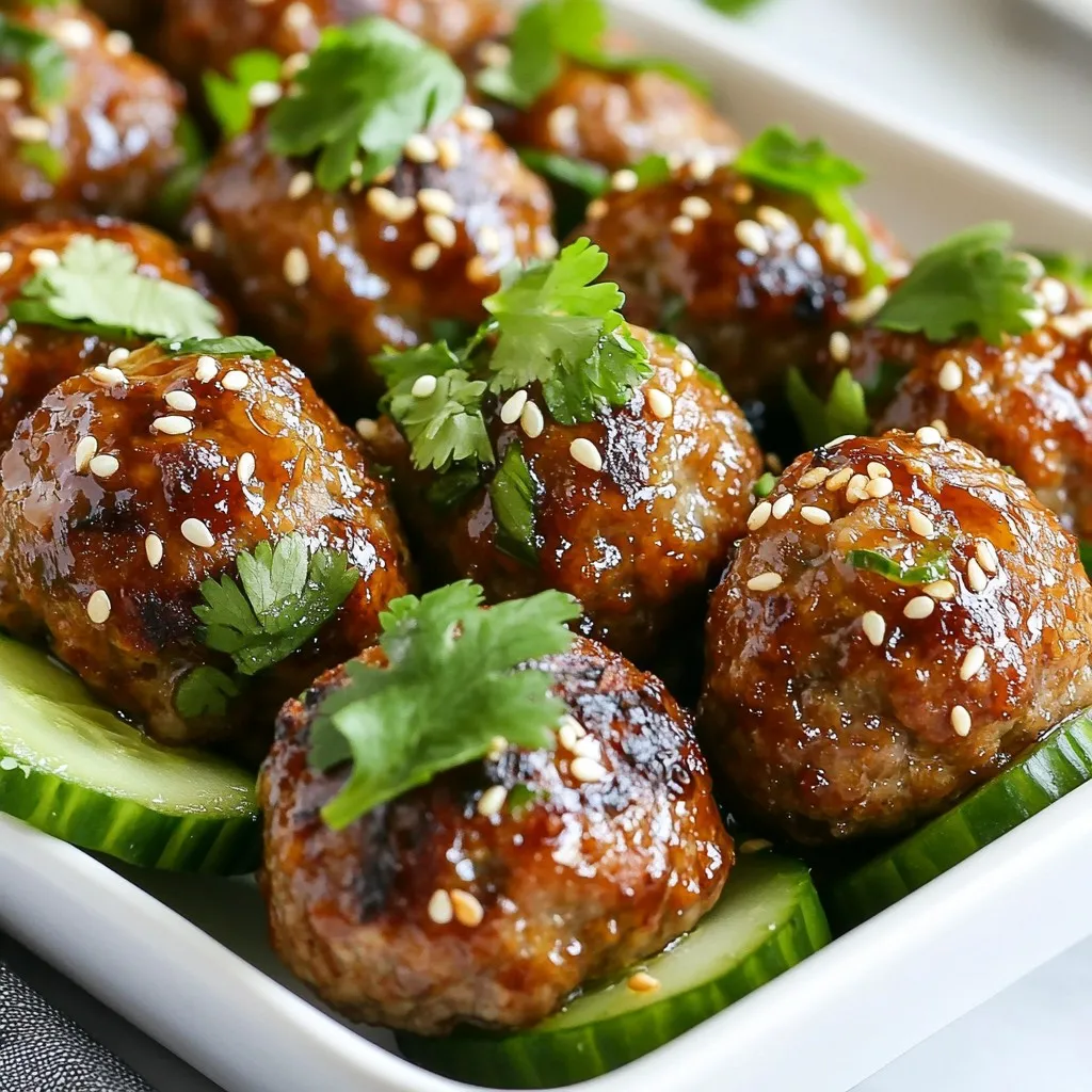 Korean BBQ Meatballs Flavorful and Easy Dish