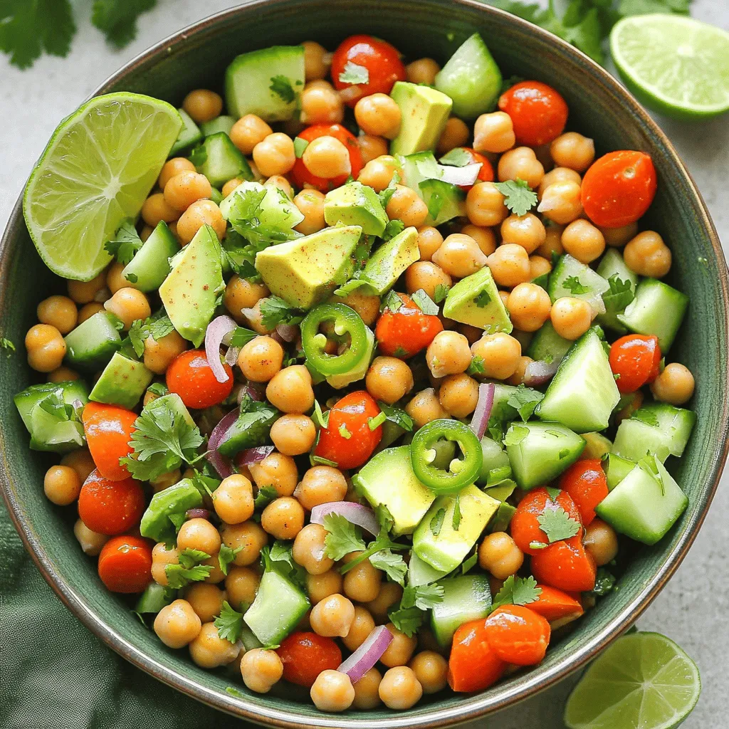 Spicy Chickpea Salad Energizing and Flavorful Recipe