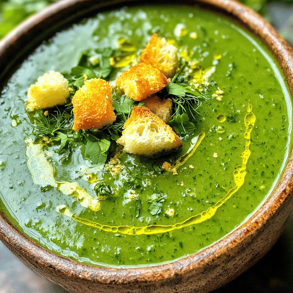 Green Goddess Herb Soup Nourishing and Flavorful Meal