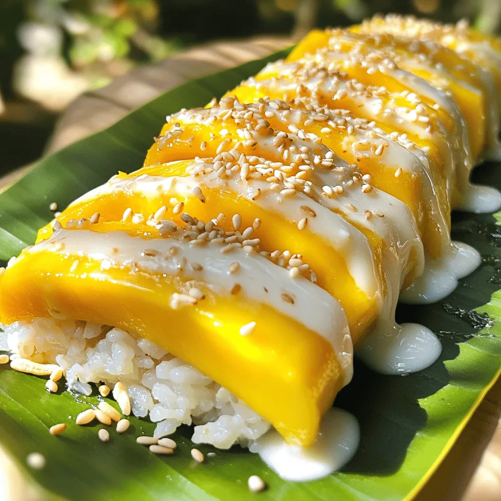 Sweet Mango Sticky Rice Rolls Delightful Snack Idea