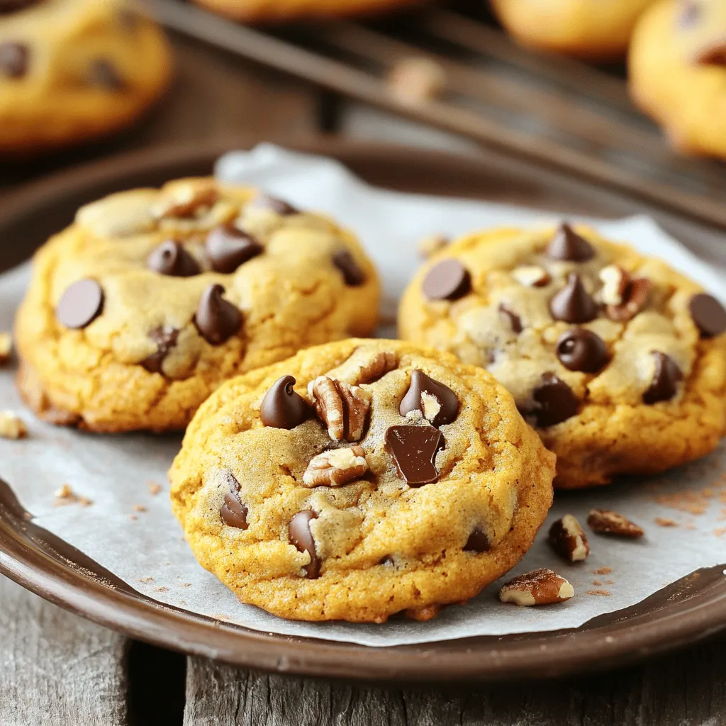 Chocolate Chip Pumpkin Cookies Delicious Fall Treat