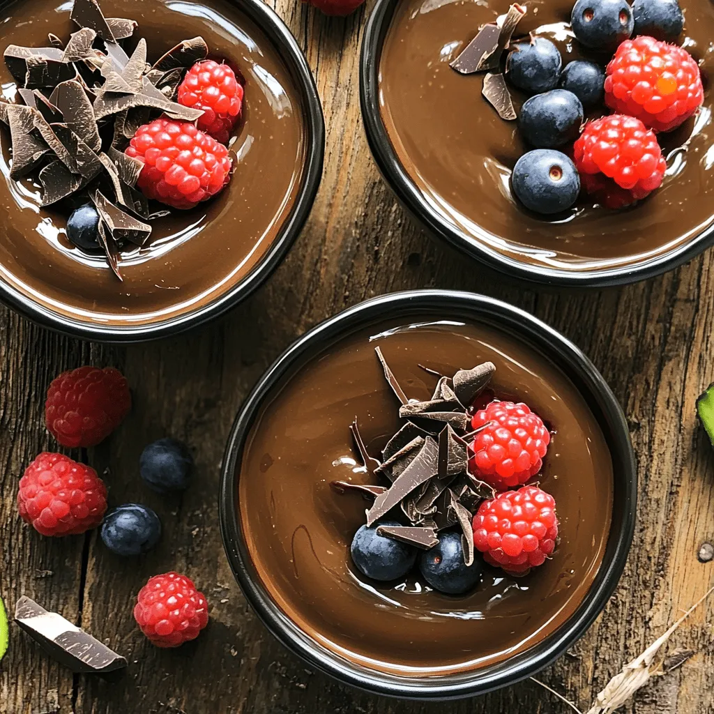 Chocolate Avocado Pudding Creamy and Healthy Delight