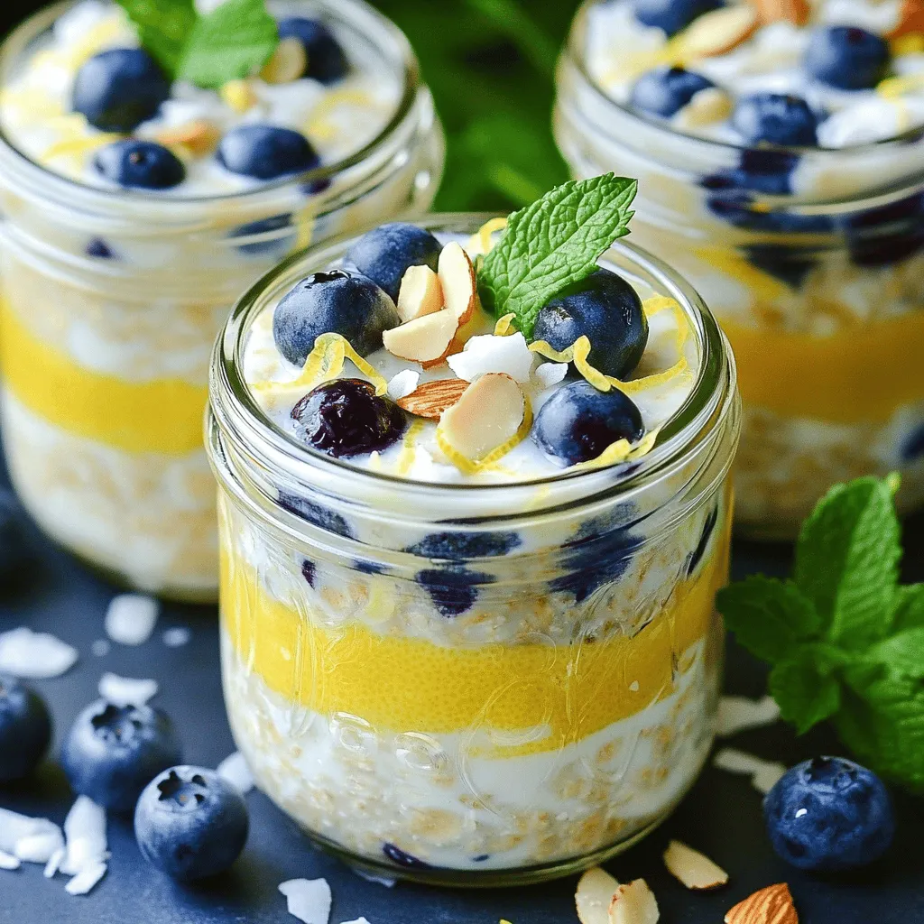 Blueberry Lemon Overnight Oats Tasty and Healthy Meal