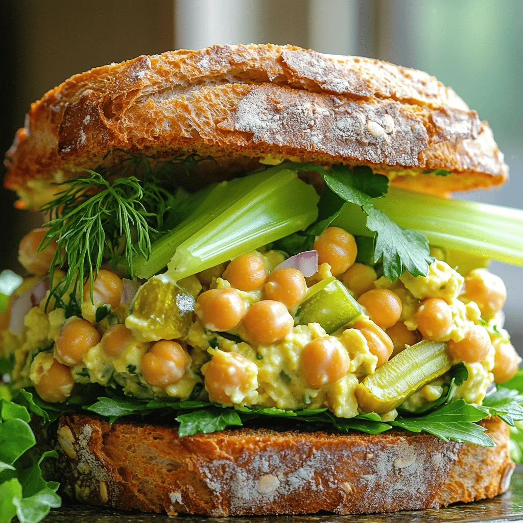 Vegan Chickpea Salad Sandwich Delicious and Healthy Option