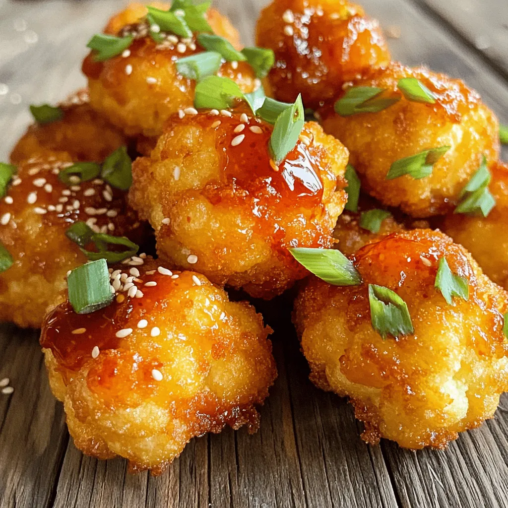 Sriracha Honey Cauliflower Bites Crispy and Tasty Snack