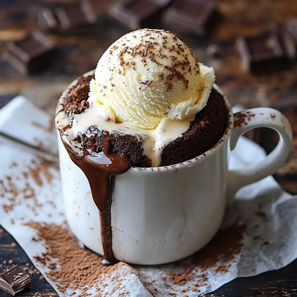Minute Microwave Brownie Mug Cake Quick and Easy Recipe