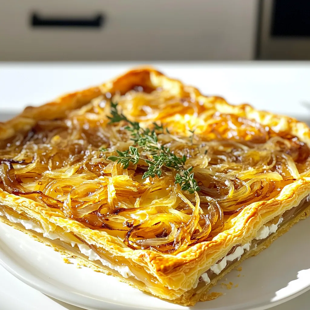Caramelized Onion Gruyere Tart Savory Flavor Delight