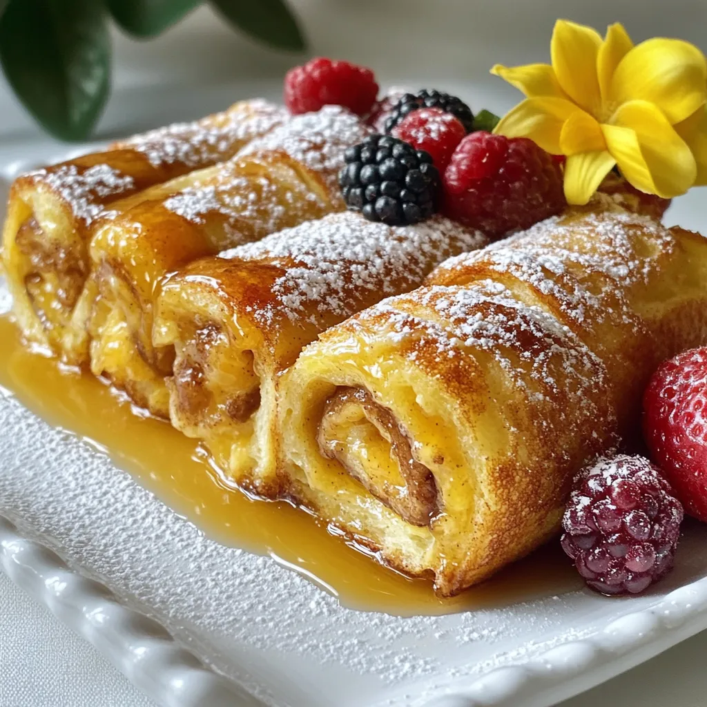 Cinnamon Roll French Toast Rolls Decadent Breakfast Treat