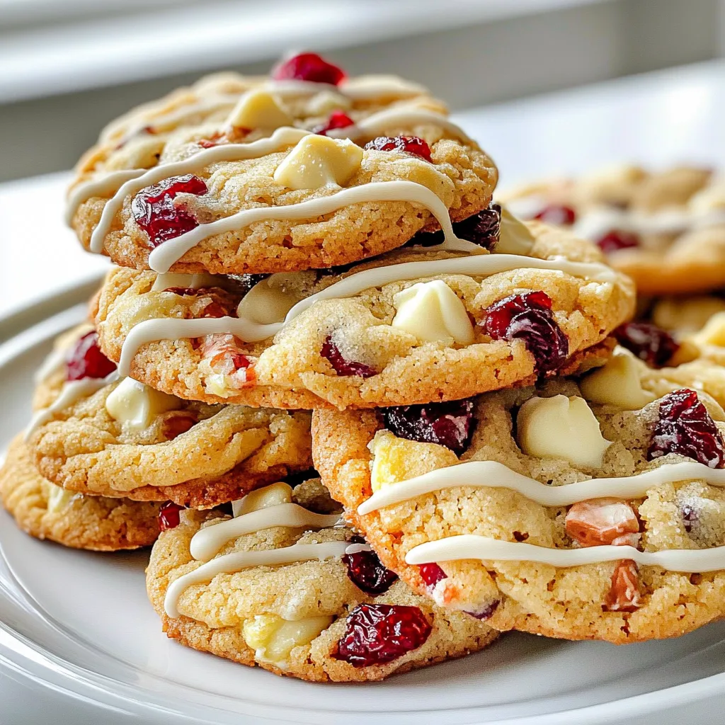 Cranberry White Chocolate Oatmeal Cookies Delightful Treat