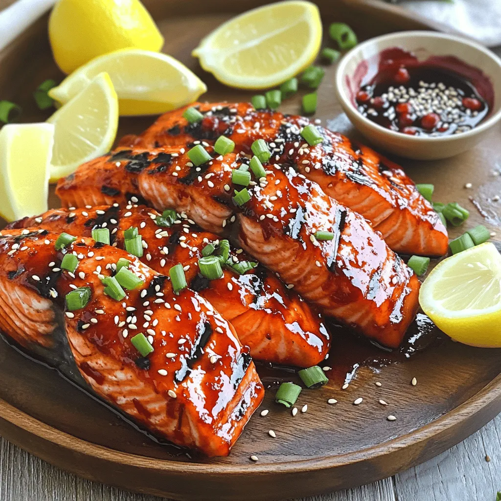 Miso Cherry Glazed Grilled Salmon Healthy and Tasty Dish