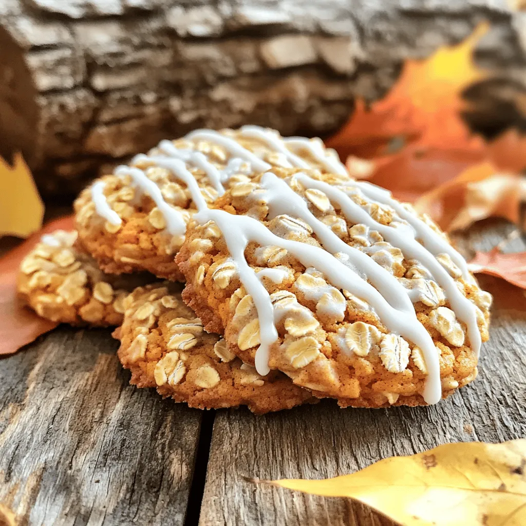 Pumpkin &#038; Oatmeal Cookies with Icing Irresistible Treat