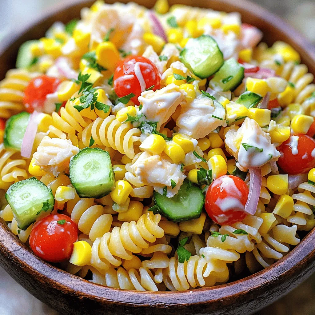Super Easy Crab Pasta Salad Quick and Tasty Dish