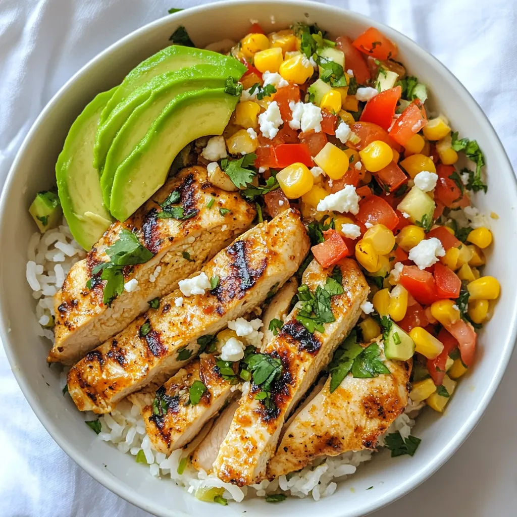 Street Corn Chicken Rice Bowls Flavorful and Easy Recipe